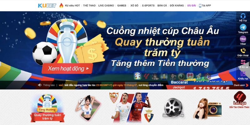 Khuyến mãi KUBET quay thưởng mỗi tuần